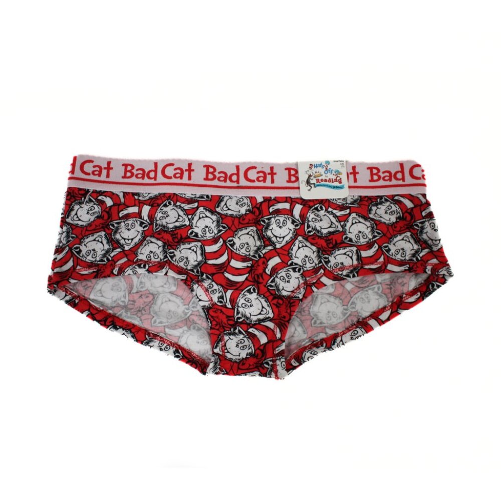 Dr. Seuss Cat in the Hat Panties Women’s Large NWT Special Birthday Edition